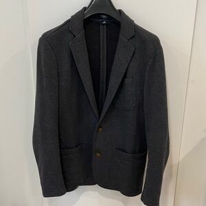 EUC Faherty Inlet Knit Blazer charcoal grey men’s Medium short